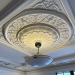 割烹御宿 みよや - 鏝(コテ)絵の間の天井。これを鏝で作りだしているなんてすごい技術。