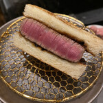 北海道焼肉 北うし - ステーキサンド