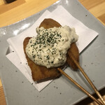 Kushiyakiomba - 白身魚の串揚げ