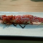 栄寿司 - 活車海老の塩焼き