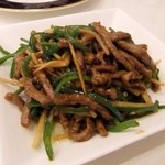 中国料理 桃花苑 - 牛肉とピーマンの炒め（ハーフ）