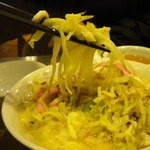 江山楼 - 麺はこんな感じ。