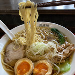 竹末道の駅本陣 - 細麺