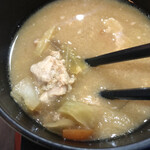 とんかつ 鉄 - 豚汁