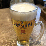 スルエシー - 生ビール（中ジョッキ）税込577円