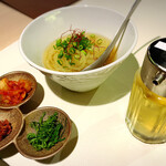 焼肉 きわみ 塊 - 冷麺と薬味