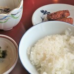 Ryokoujin Sansou - 白ご飯　香の物　味噌汁