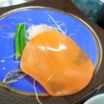 長兵衛 - お刺身の添えものの巻いてあった・・・人参漬け★広げてみましたら～丸い★(n‘∀‘)η