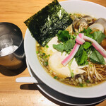 むぎとオリーブ - 蛤・鶏・煮干しのトリプルＳＯＢＡ