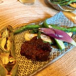 大和 - 前菜のお野菜たち♪