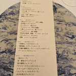 クッチーナ イタリアーナ ガッルーラ - 今回のコースメニュー❤︎