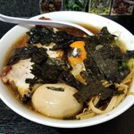 塩そば専門店 桑ばら - 鴨香油の月見そば