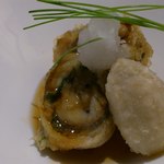 四季茶房八夢 - カマスとシメジの天麩羅