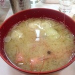喜寿司 - 甘海老の味噌汁