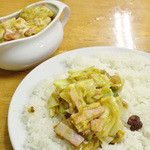 夢民 - ベーコンエッグ野菜トマト(最後の一食)