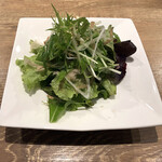 鉄板焼 円居 - 和野菜の白だしサラダ