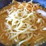 らーめん 梵天 今市店 - 辛ネギ味噌らーめん（平打麺）