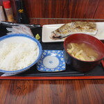 Shijou Meshi Tokudaya - 太刀魚塩焼+平すずき刺定食