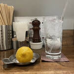 創作麺工房 鳴龍 - 「生レモンサワー」400円