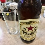 名古屋の立ち呑み 大安 - 瓶ビール(赤星ラガー)