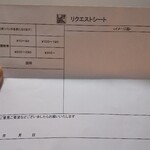 夜のしげぱん - リクエストシート