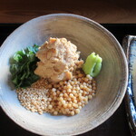 草庵 鍋島 - シェフ手作りの真鯛のペースト