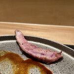 銀座 大石 - こちらはササミの部分！これもしっとりでおいし～！