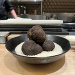 銀座 大石 - 黒トリュフ♡香りはこれかららしい！