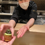 銀座 大石 - グジェール娘ゆみちゃん♡に完全ピントが笑。良い顔♡