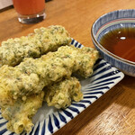 もつ焼 よし田 - ちくわ磯辺揚げ