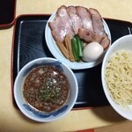 Hananokura - 特製鶏白湯塩（エビ系）つけ麺 1200円