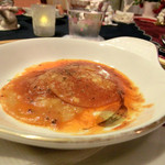 オーベルジュはまだ - リコッタとほうれん草のラビオり