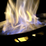 オーベルジュはまだ - フランベの瞬間！