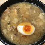 ラーメン二郎 - 味噌つけ麺800円＋野菜少なめ，脂多め