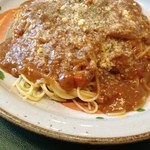 パスタハウス ポポラーレ - ミートソース790円+315円ミニサラダ+ドリンク　2012,12,30