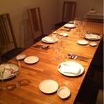 2階の個室、落ち着く雰囲気