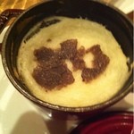 リストランティーノ ルベロ - メイン料理の付け合せ、マッシュポテトトリュフの香りを添えて