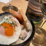 RIGOLETTO SMOKE GRILL & BAR - long cloud ¥2750 いつ飲んでもサイコー！いぶりがっこ入りポテトサラダ温玉添え¥300もGOOD