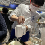 赤白 - チーズをたっぷりかけてくれました。