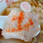 喜多方ラーメン 天高盛 - 一味との相性がよい