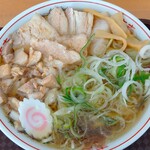 喜多方ラーメン 天高盛 - 大盛ラーメン「きざみ」(700円)
