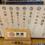 炭火串焼 鳥福 - 日本酒のメニュー