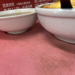 マルシン飯店 - 横から撮ると、丼の凄さ！解ります？