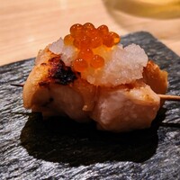 瀧口 - 鶏ムネ肉の抱き身串 おろしいくらを乗せて