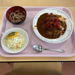 わかば食堂 - 日替りランチ、エビかつカレー