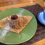 Cafe Gourmand - 小布施栗とラムレーズンアイスのモンブラン風クレープ