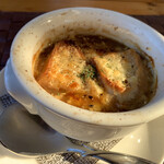 Cafe Gourmand - オニオングラタンスープ