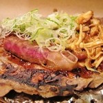 酒菜と炭 てりや - 熊本黒毛和牛ときのこの朴葉焼き