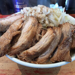 ラーメン二郎 - 料理写真:ど迫力・圧巻の豚ダブル