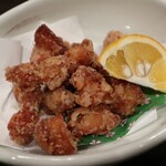 プロレス居酒屋　がむしゃら - ぼんじりの唐揚げ(550円)